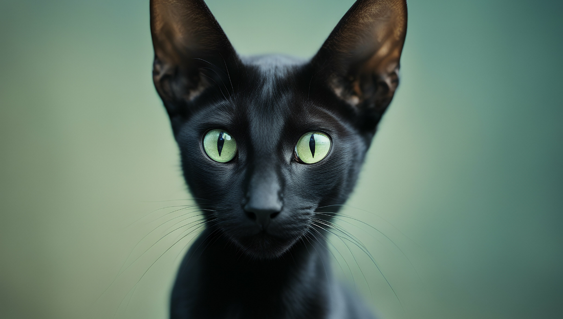 black oriental cat kitten