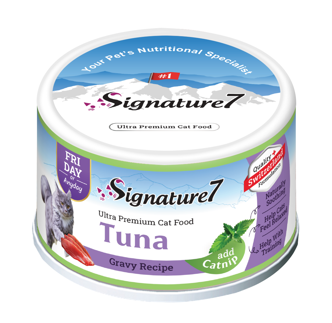 Signature7 GRAVY with catnip 7 days variety pack