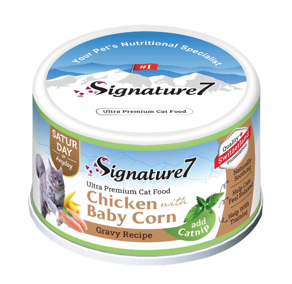 Signature7 GRAVY with catnip 7 days variety pack