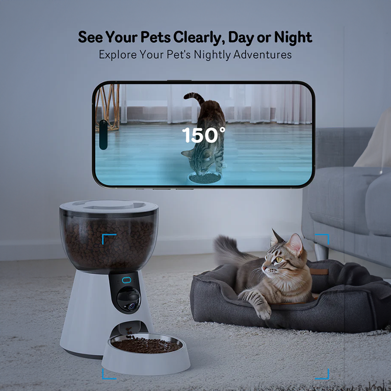 Automatic Pet Feeder with HD Camera