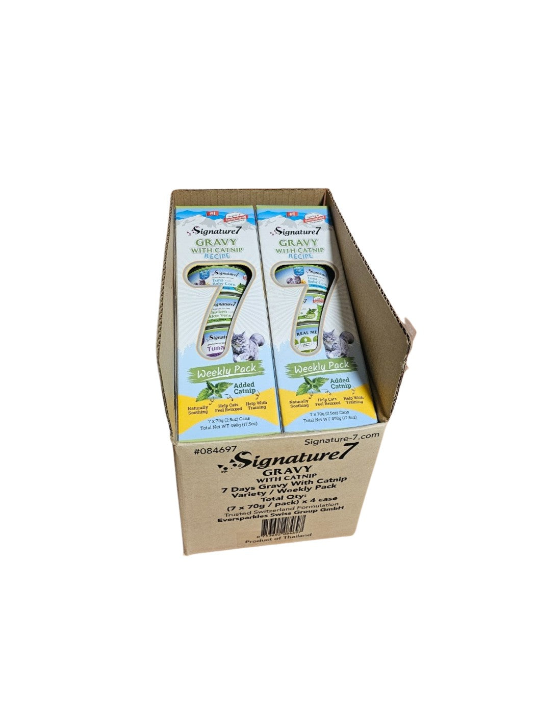 Signature7 GRAVY with catnip 7 days variety pack