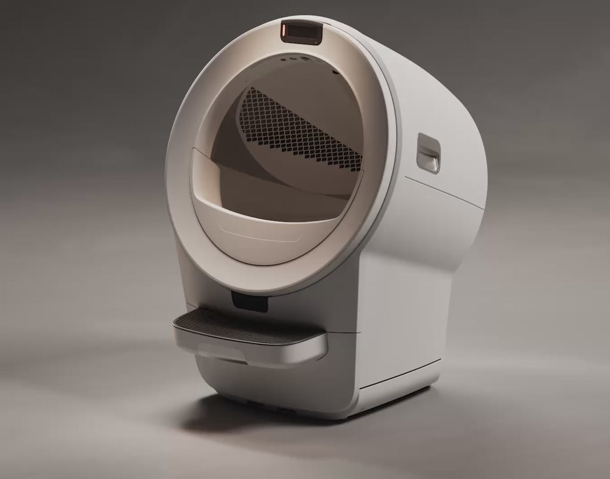 The Litter-Robot 5 waste drawer sliding out